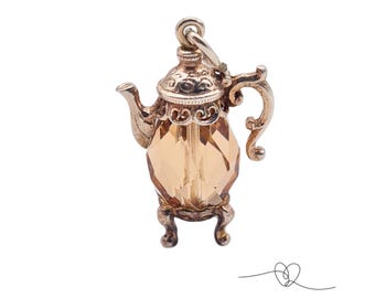 Vintage Silver NUVO Coffee Pot Charm, Decorative Coffee Pot, Genuine Nuvo Jewellery, Coffee Lover