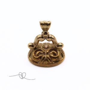 Vintage Gold Fob Seal Gold Wax Seal Fob Seal Victorian Letter Seal Onxy Stone Hallmarked London 375