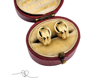 9ct Gold Knot Stud Earrings, 375 Gold Love Knot Earrings, Classic Gold Studs, Everyday Earrings, Gift for Her