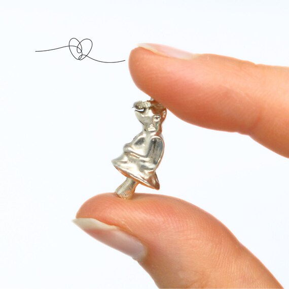 Silver Pixie Charm Imp Charm Silver Charm or pend… - image 3