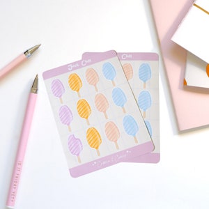 Adesivi adesivi per agenda estiva adesivi colorati per ghiaccioli gelato carini per bambini adesivi scolastici per notebook adesivi per laptop