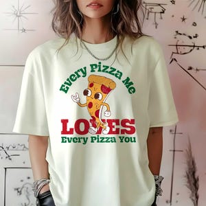 Retro Cheese Pizza Graphic Tee - Funny Food Lover Shirt