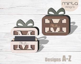 pacchetto di carte regalo svg taglio laser, file taglio laser, pacchetto di scatole di carte regalo personalizzate svg, porta carte regalo personalizzato svg, buon compleanno svg