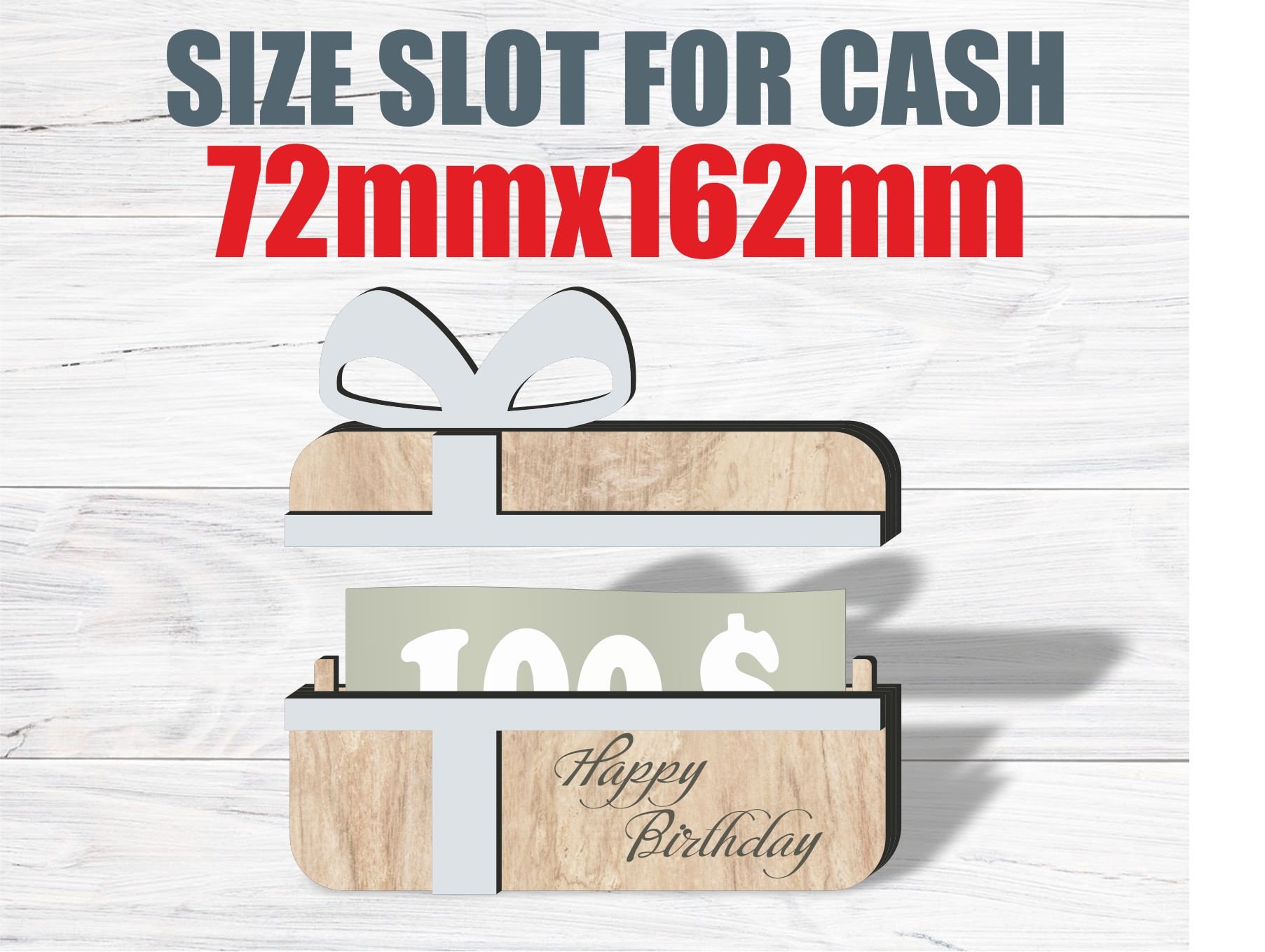 Happy Birthday Money Holder Svg, Laser Cut File, Gift Card Box Svg,  Personalized Money Holder Svg, Gift Cash Holder Svg, Happy Birthday Svg -  Etsy