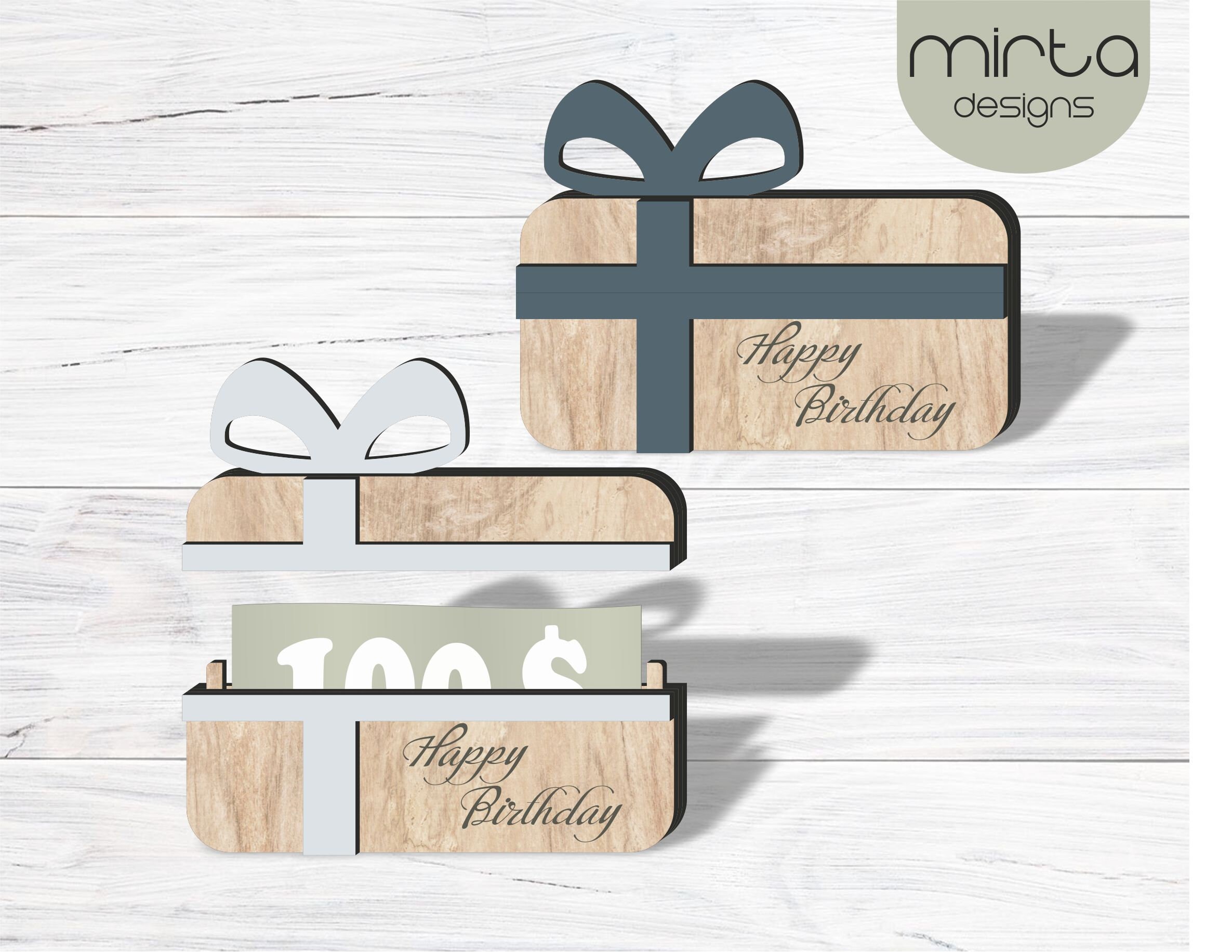 Happy Birthday Money Holder Svg, Laser Cut File, Gift Card Box Svg,  Personalized Money Holder Svg, Gift Cash Holder Svg, Happy Birthday Svg -  Etsy