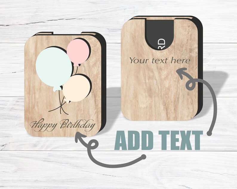 Birthday Gift Card Holder Svg Laser Cut File Gift Card Box Etsy UK