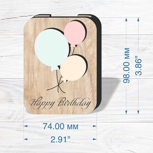 Baby Gift Card Bundle Svg Laser Cut, Laser Cut File, Gift Card Box