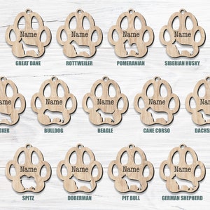 Custom Paw-Print Ornament – Farmhouse Creations