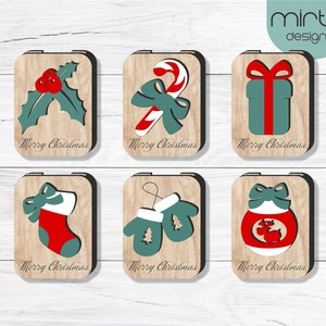 Geschenk Karte Halter Bundle svg Laser geschnitten, Weihnachten svg, Geschenk Karte Box Bundle svg, benutzerdefinierte Geschenk Karte Halter svg, merry christmas svg
