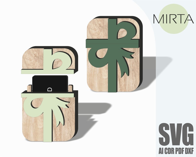 Card Holder Laser Cut File Gift Card Box Svg Personalized Etsy