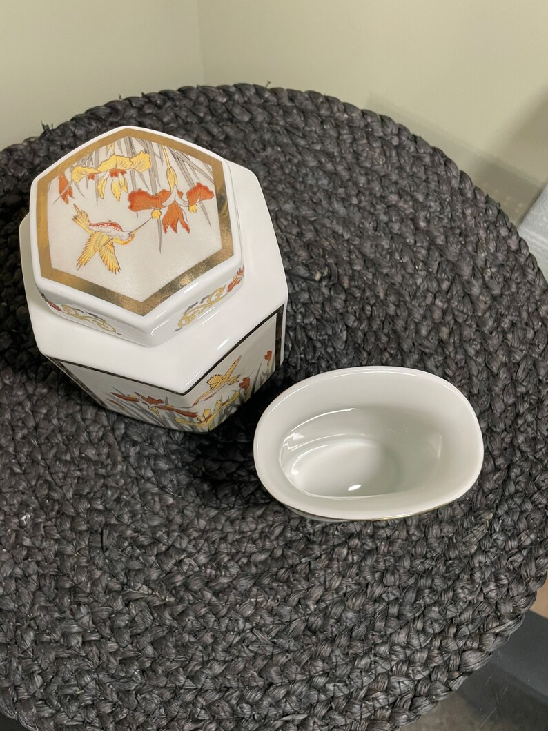 Golden Brocade Japan Hummingbird Ginger Jar 5.5in WITH Etsy