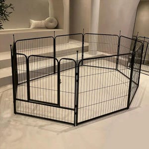 Metal Bunny Playpen | Ideal Bunny Enclosure | Easy Set-Up | Adjustable