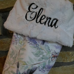 Unique Christmas Stocking, perfect personalized Gift for her, nontraditional Christmas Stocking