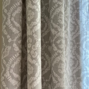 Custom Made Curtains, Boho Curtains perfect for a living room, bedroom or kitchen.  Made to exact measurements. Lining also available.