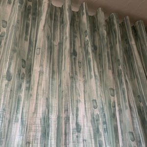 Teal Beach House Curtains - Coastal Home Decor Drapery Panels . Nautical Theme. Can order a variety of Headers and Lining