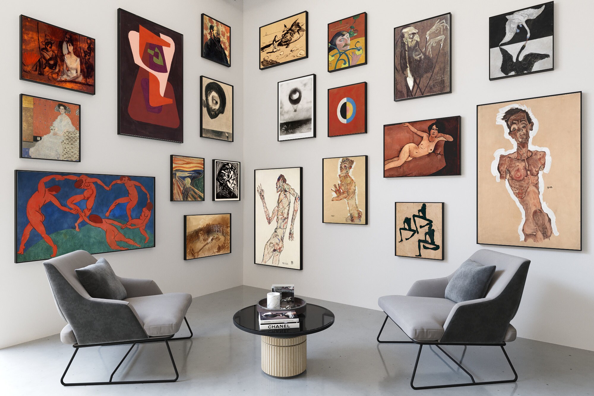 1500 Printable ECLECTIC Gallery Art Prints Set With Visual Catalog