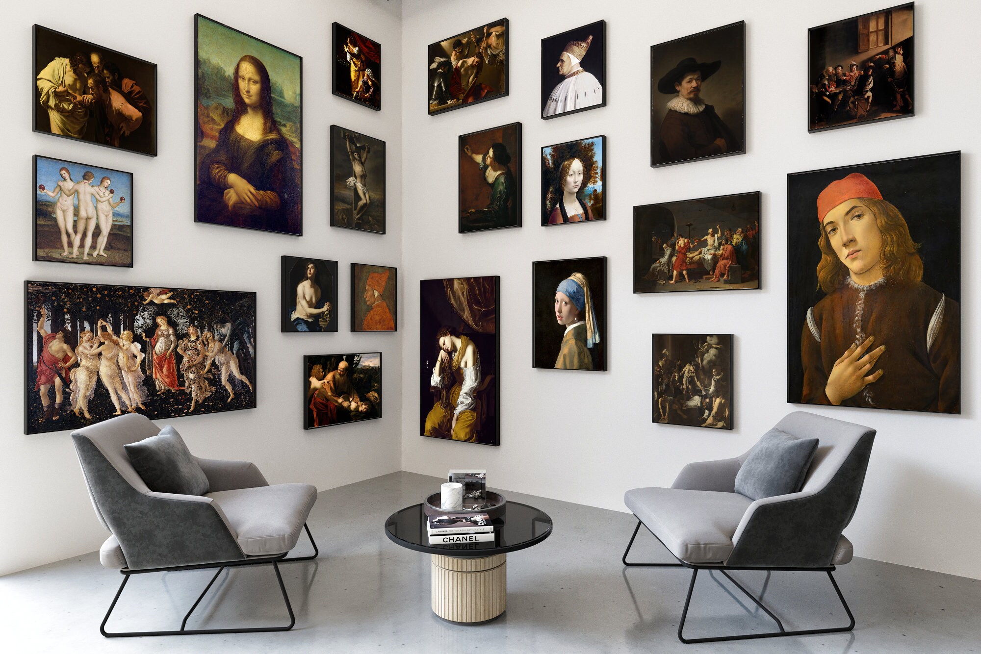 1500 Printable ECLECTIC Gallery Art Prints Set With Visual Catalog