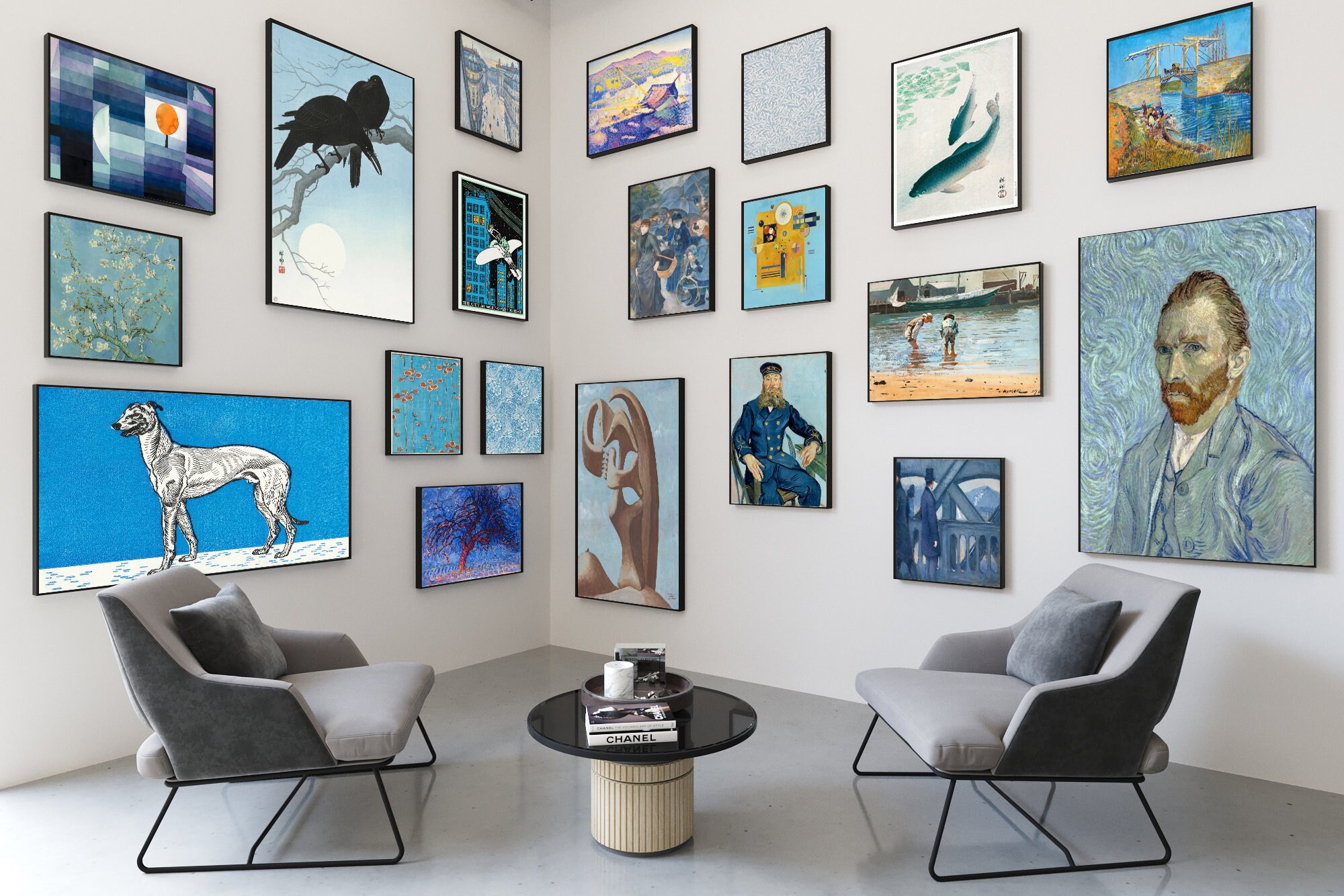 1500 Printable ECLECTIC Gallery Art Prints Set With Visual Catalog