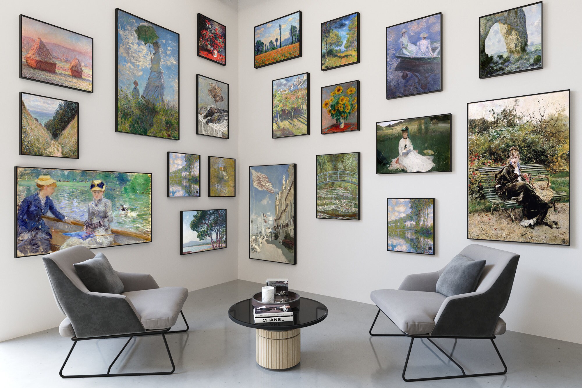 1500 Printable ECLECTIC Gallery Art Prints Set With Visual Catalog