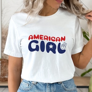 アメリカンガール SVG PNG、独立記念日 SVG、独立記念日 SVG、愛国心 SVG、昇華ファイル