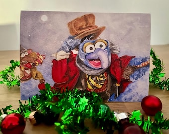 Gonzo & Rizzo *Muppet Christmas Carol* Christmas Card