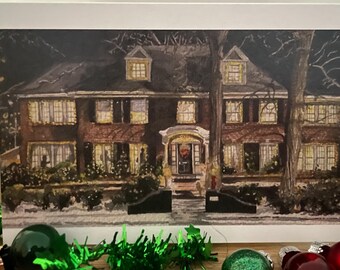 The McCallister House *Home Alone* Christmas Card