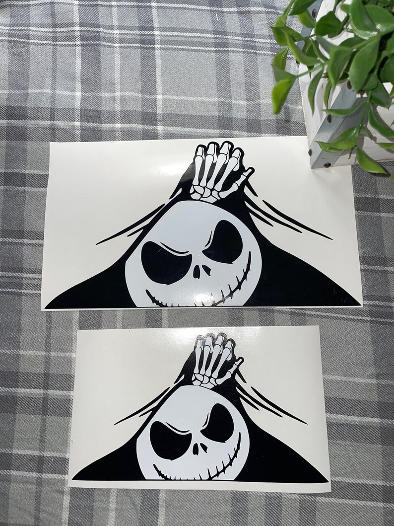 Car Decal, Jack Skellington Vinyl, Car Decal, Car Sticker Custom