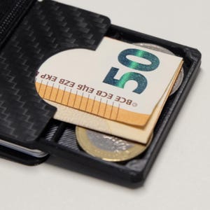 Münzfach für Slim Wallet, Geräuschreduziert für iClip, Lockcard Wallet usw.