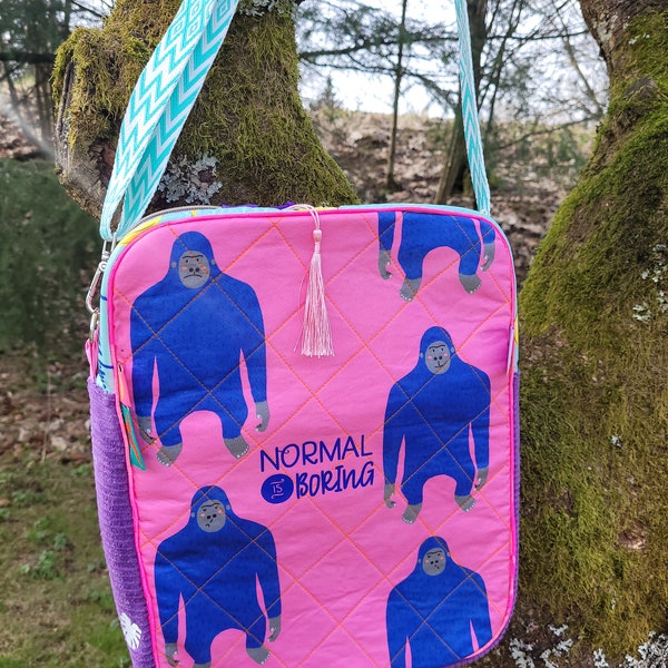 Umhängetasche Crossbodybag Pink Monkey