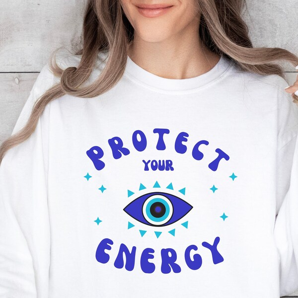 BLACK AND WHITE EVIL EYE SHIRT main image 1