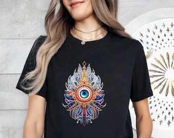 Evil Eye Shirt: Mystical Boho Witchy Protection Tee