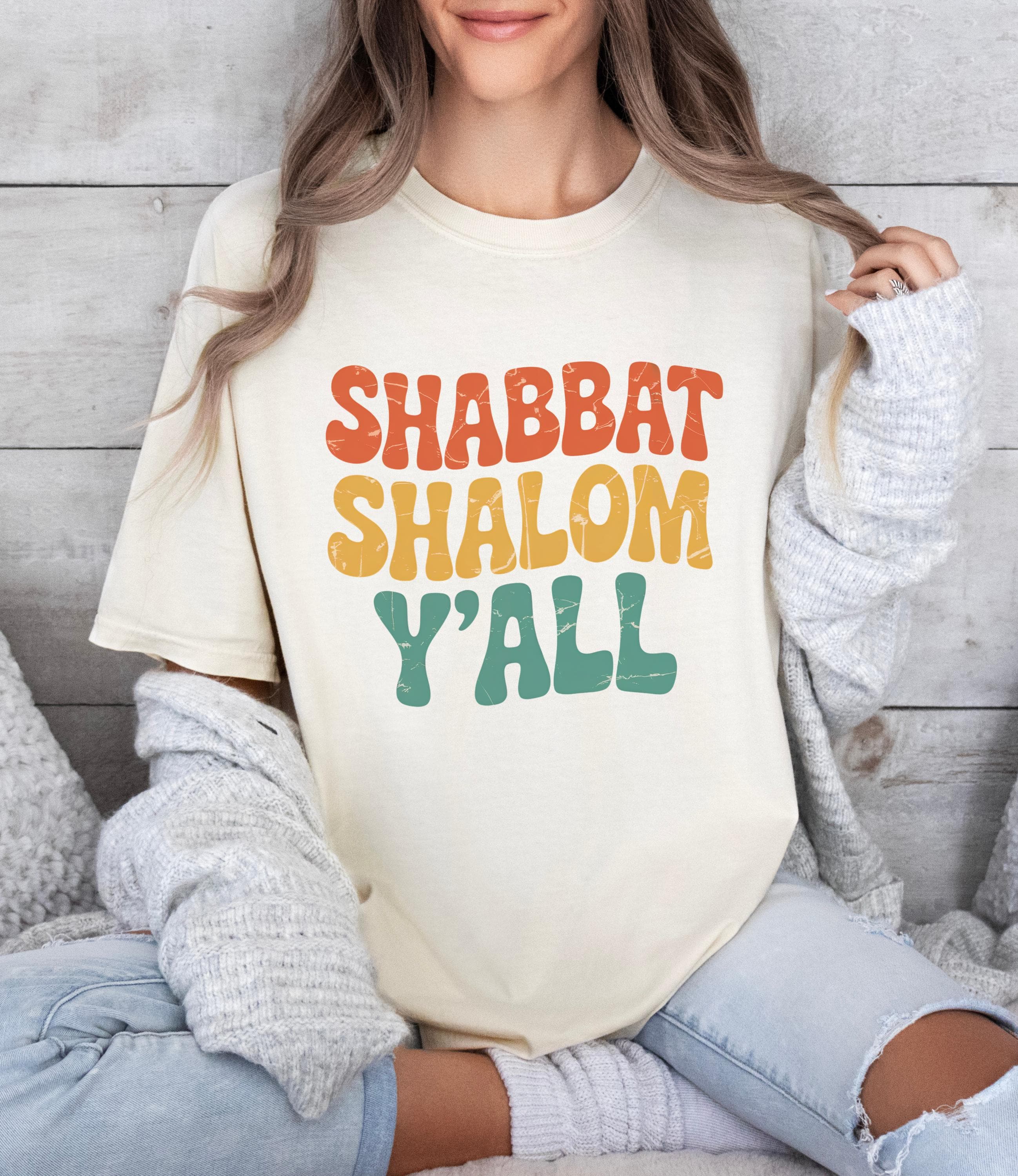 Shabbat Shalom Yall Shirt Retro Funny Jewish Gift - Etsy