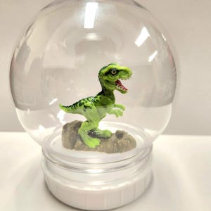 DIY Snow Globe Kit , Create your own snow globe, Birthday gift, Christmas gift, Snow Globe DIY KIT, Dinosaur  Snow Globe Kit