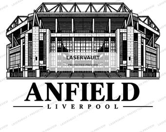 10 Premier League Stadium PNG Bundle | English Football Stadium Laser Engraving | Slate Coaster Digital Download