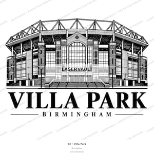 10-pack Premier League-stadion i PNG-format | Lasergravering av engelsk fotbollsstadion | Digital nedladdning av skifferunderlägg bild 7