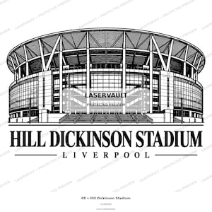 10-pack Premier League-stadion i PNG-format | Lasergravering av engelsk fotbollsstadion | Digital nedladdning av skifferunderlägg bild 10