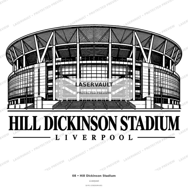 10-pack Premier League-stadion i PNG-format | Lasergravering av engelsk fotbollsstadion | Digital nedladdning av skifferunderlägg bild 10