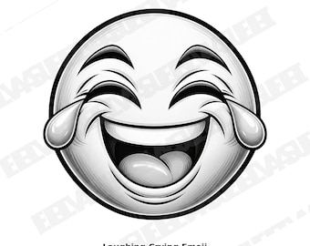 Emoji Engraving Bundle | 10 Funny Emoji PNG Designs | Transparent & White Background | Slate Coaster Laser Files