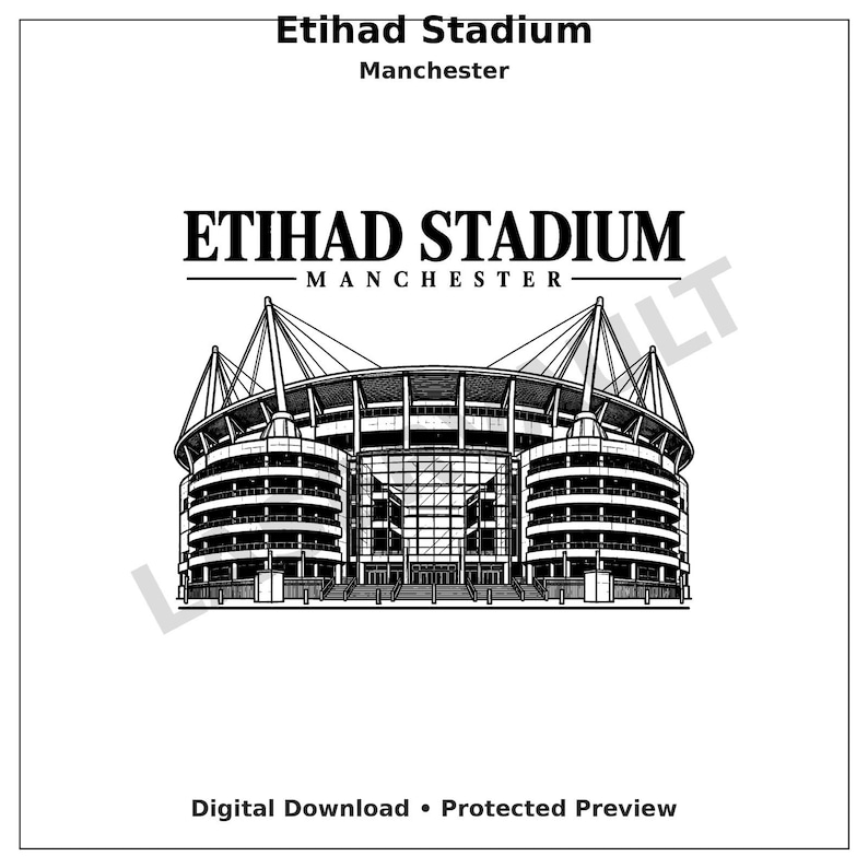 10 Premier League-stadion PNG-paket 2 | Lasergravering av engelsk fotbollsstadion | Digital nedladdning av skifferunderlägg bild 1