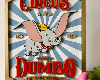 Dumbo Circus Sign | Dumbo Sign | Disney Sign | Disney Nursery