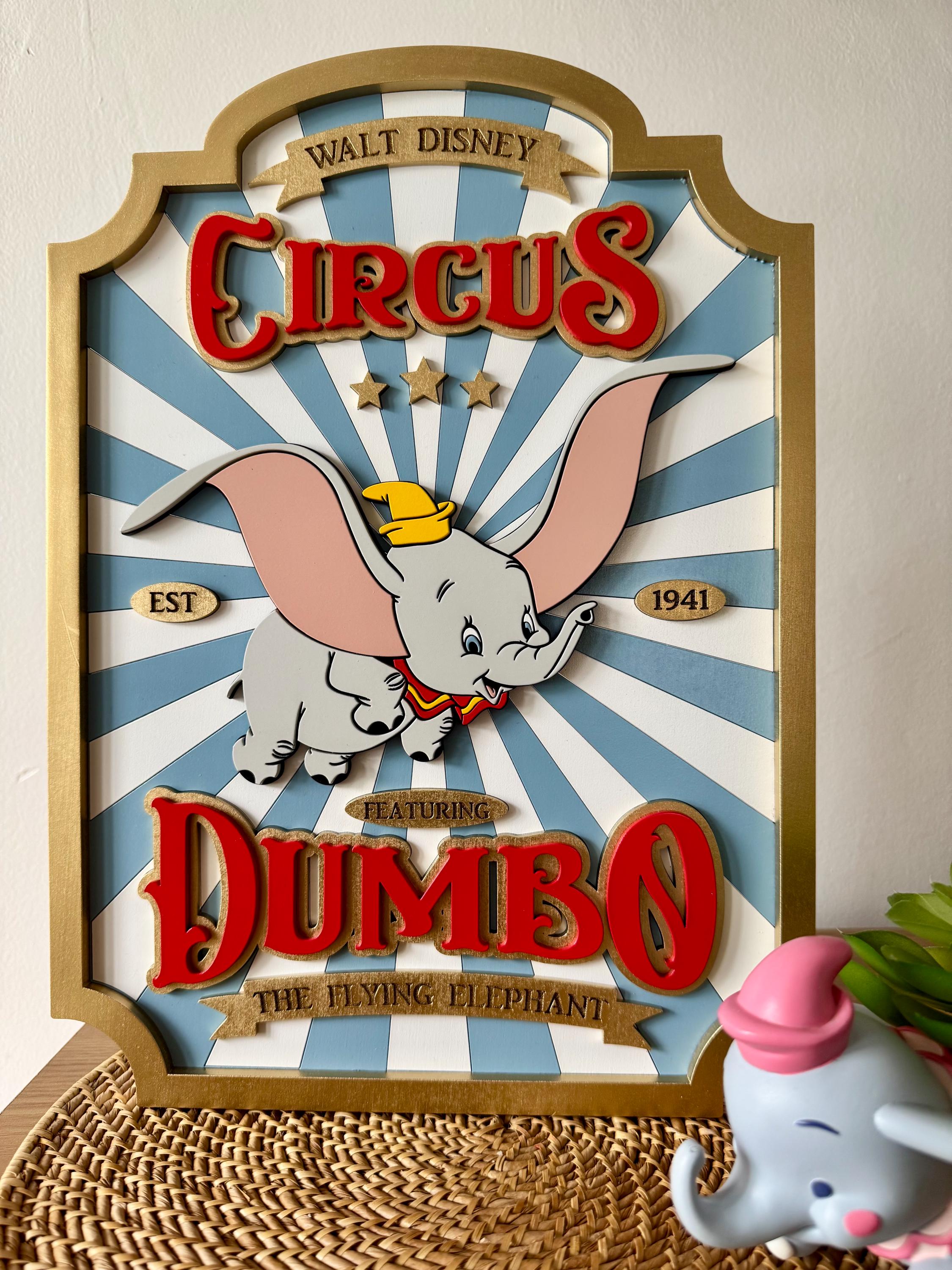 Dumbo Circus Sign | Dumbo Sign | Disney Sign | Disney Nursery