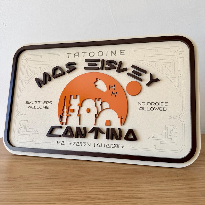 Mos Eisley Cantina Sign | Star Wars Sign | Tatooine Sign | Disney ...