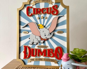 Dumbo Circus Sign | Dumbo Sign | Disney Sign | Disney Nursery