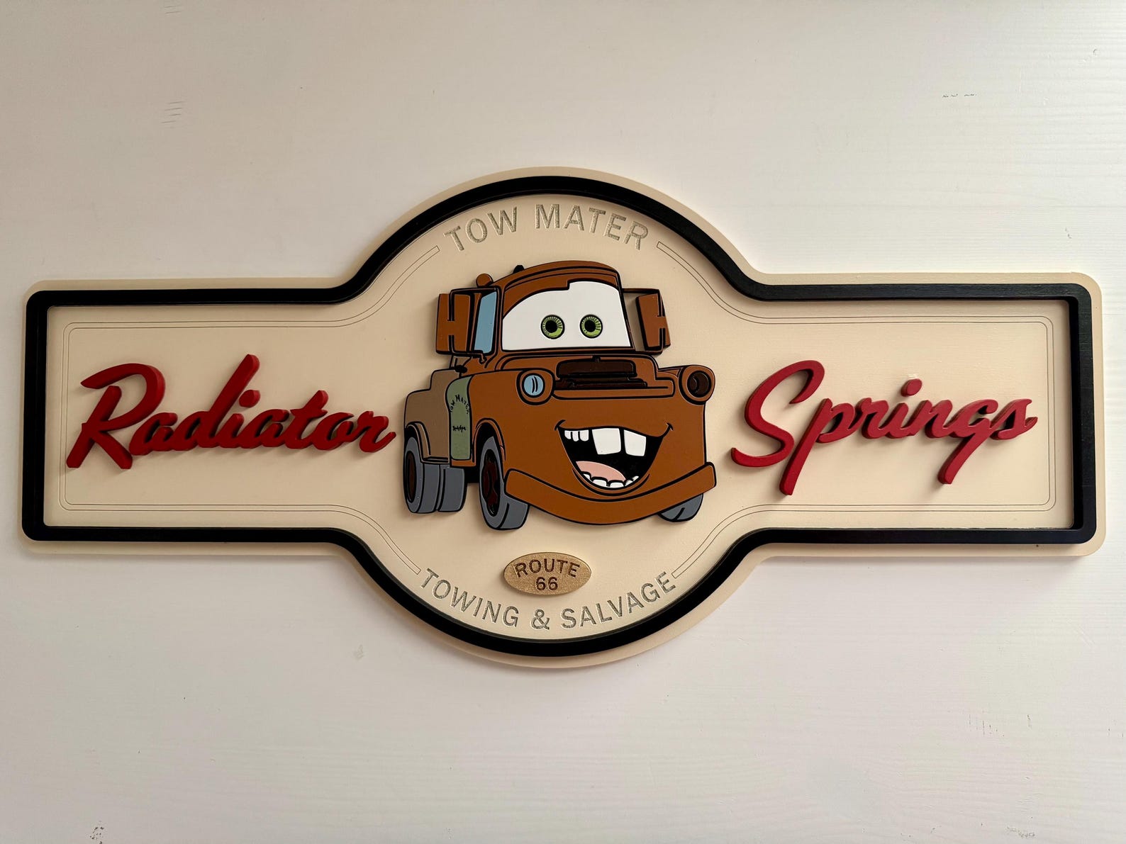 Mater Rustic Sign Tow Mater Sign | Disney Cars Sign | Radiator Springs Sign | Mater Kids ...