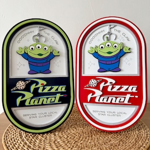 Znak Pizza Planet | Znak Toy Story Alien | Dekoracje Toy Story | Dekoracje Disney