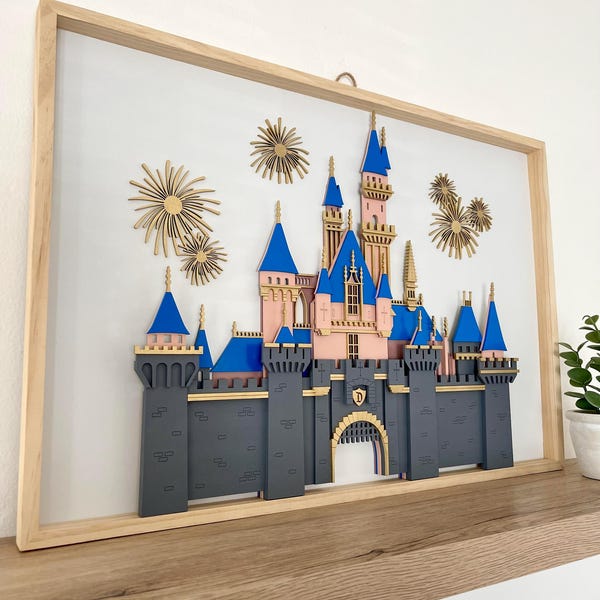 Disneyland Sleeping Beauty Castle | Disneyland Castle | 3D Castle | Disney Decor