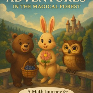 Magical Forest Math Workbook: Addition Adventures for Kids Ages 3-7 (PDF Download)