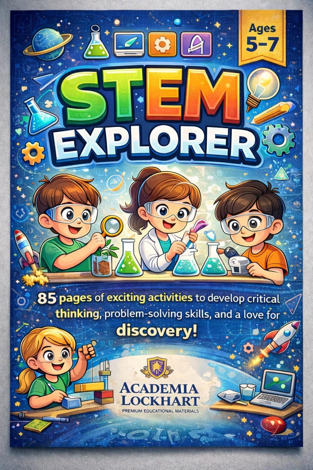 STEM Explorer Workbook for Kids Ages 5-7 / Science Technology ...