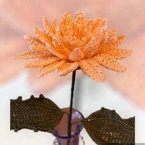 November Birth Month Flower Chrysanthemum - Handmade Flower - Home decor flower - Chrysanthemum - Birthday gift - Crochet Flower