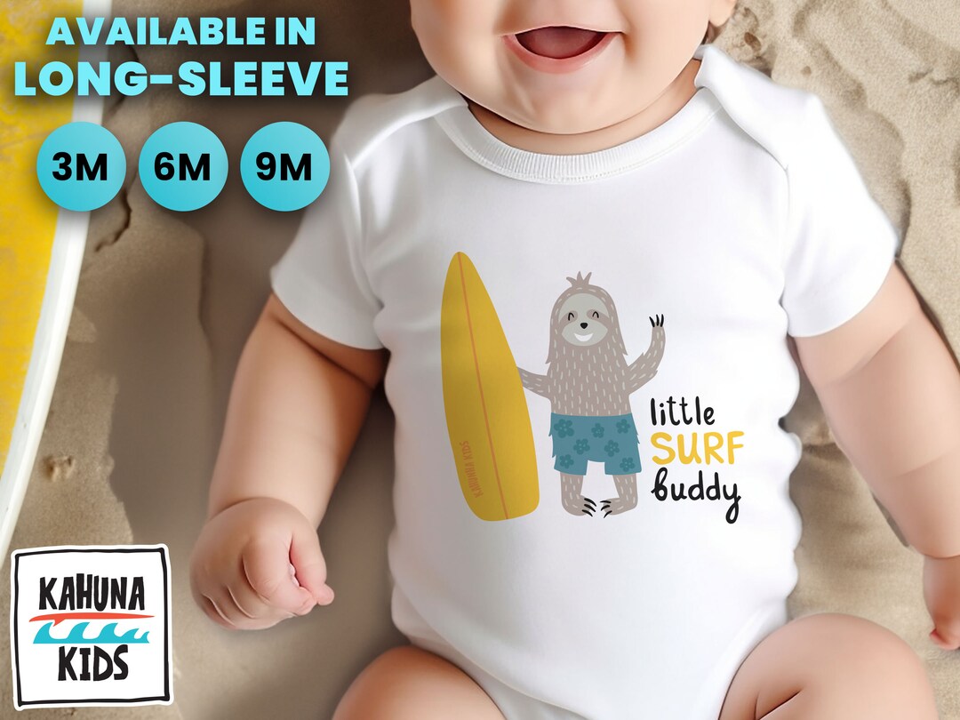Surf Baby Bodysuit Surfer Kids Surfing Clothing for Babies Little Surf